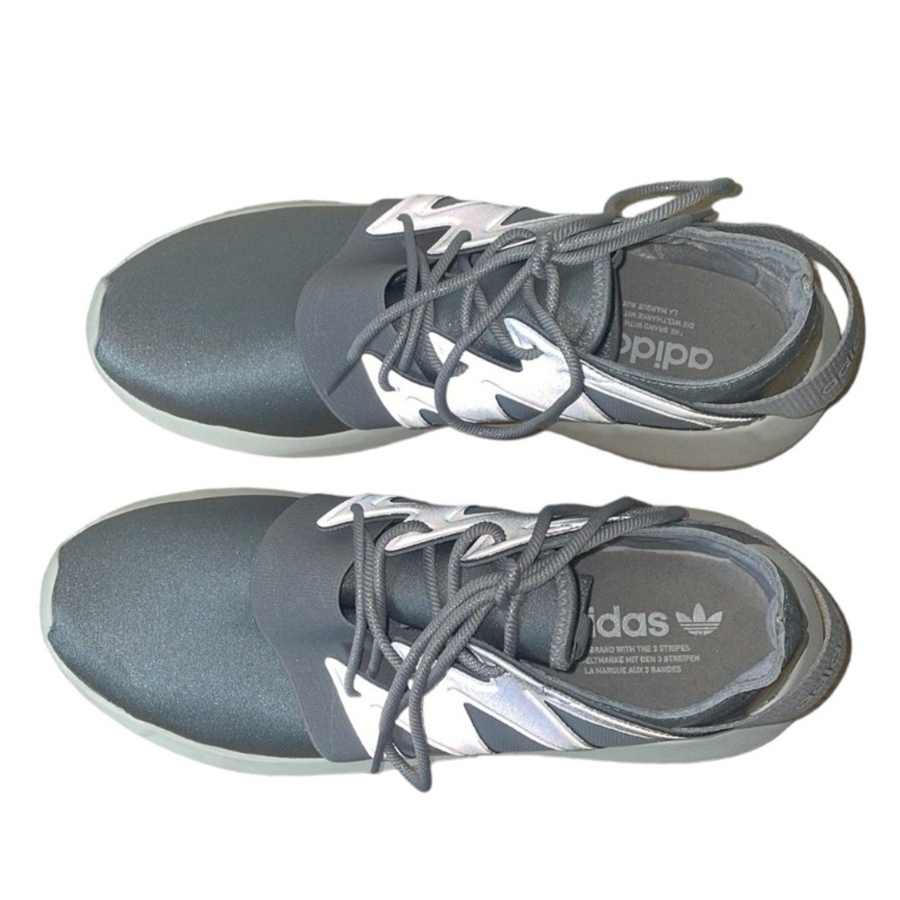 Adidas Tubular Viral Silver Grey White Sneakers Shoes S75907 Womens Size 8